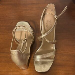 Naturalizer Metallic Strappy Heels
